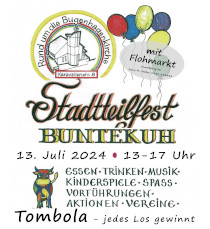 Plakat Stadtteilfest Buntekuh 2024 - bitte anklicken!