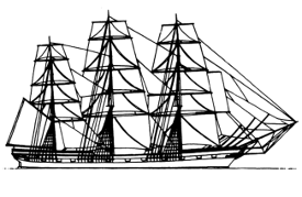 Das Logo (Fregatte) des AVB